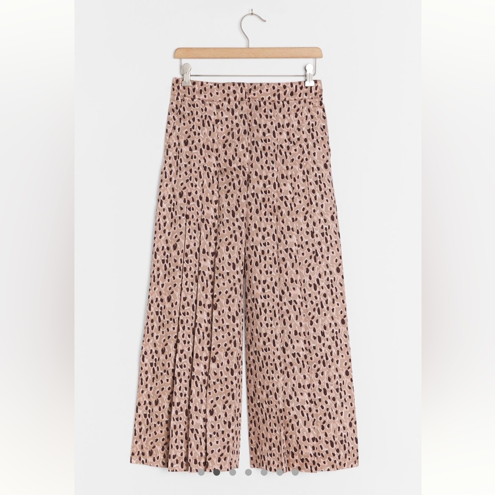Anthropologie Maeve Isobel Pleated Wide-Leg Pants